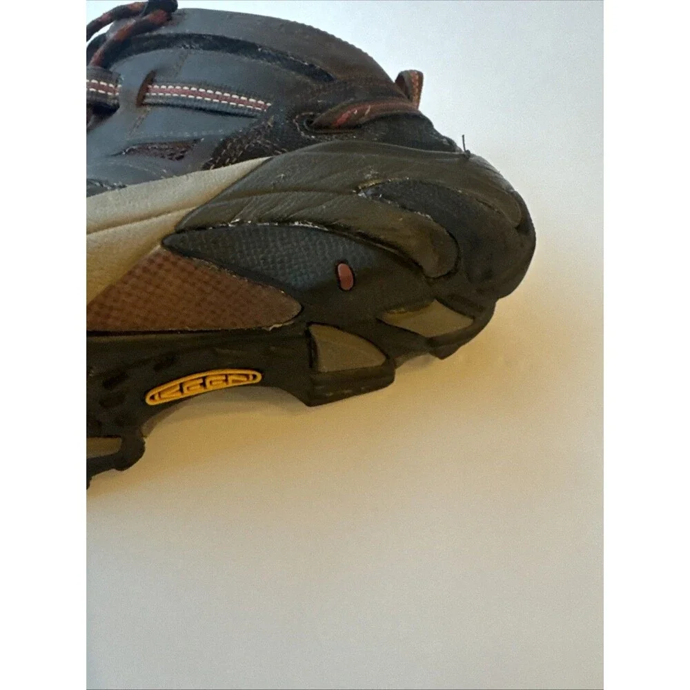 KEEN Men's Shitake Flint II Mid Utility Steel Toe Boots Size 9 D Shoe-Goo READ